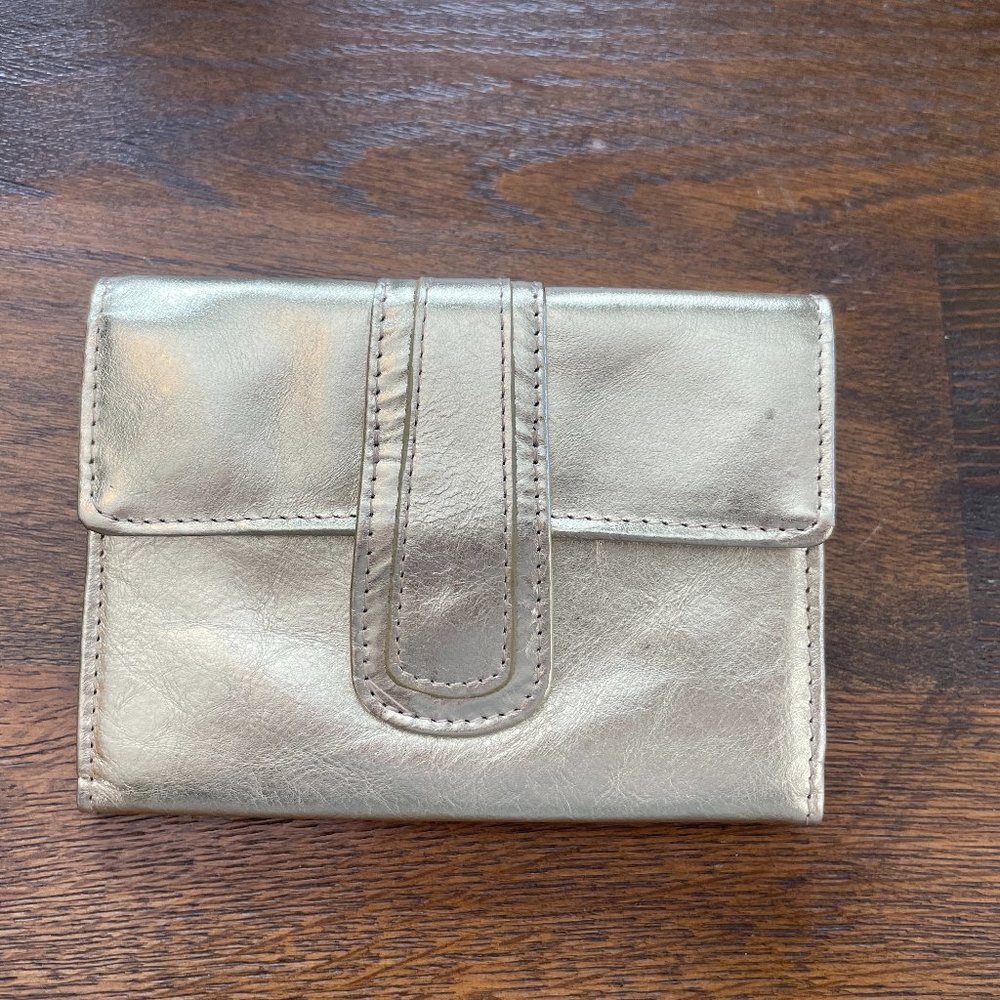 NWT Rolfs Small Gold Wallet